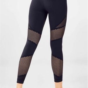 Fabletics High Waisted Navy Blue 7/8 Leggings - M
